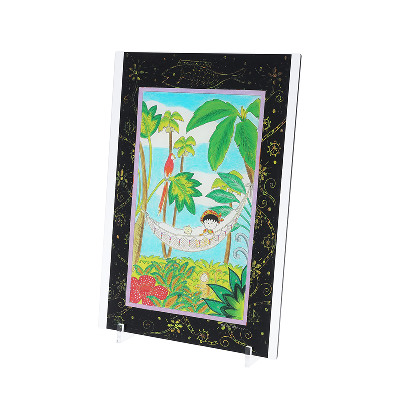 『ちびまる子ちゃん』箔入りアクリルアート