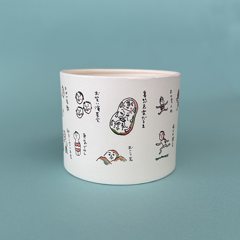 さくらももこ先生愛用ペン立て再現版にさくら先生も大好きだった追分羊かん小分けサイズ3本入り