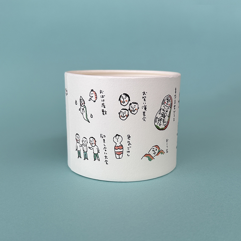 さくらももこ先生愛用ペン立て再現版にさくら先生も大好きだった追分羊かん小分けサイズ3本入り